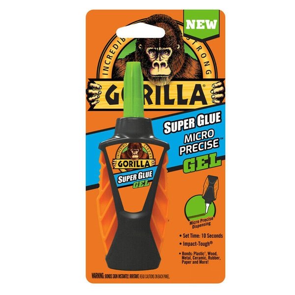 Gorilla Glue 5.5g Micro Precise High Strength Super Glue, Translucent GO572261